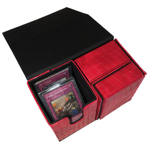 CCG Deck Box - RED DRAGON HIDE
